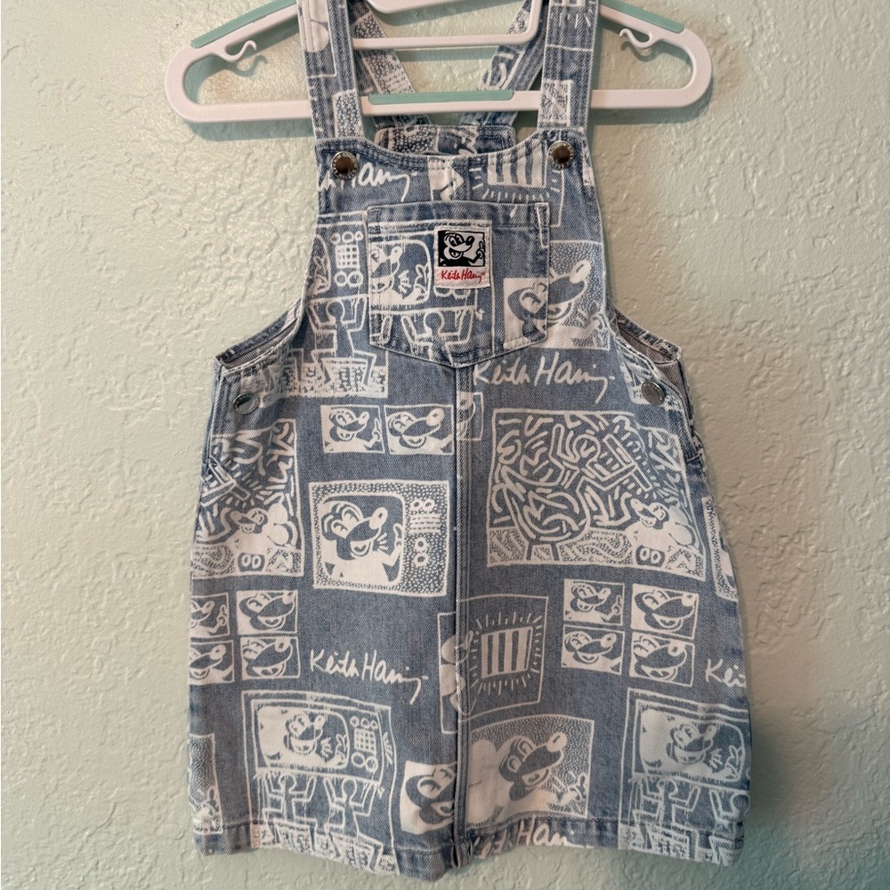 Disney x Keith Haring H&M Denim Overall Dress